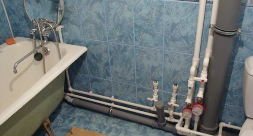 Замена разводки в ванне. Нахабино